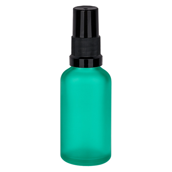 Frasco spray de 50ml preto com tampa standard GreenLine UT18/50