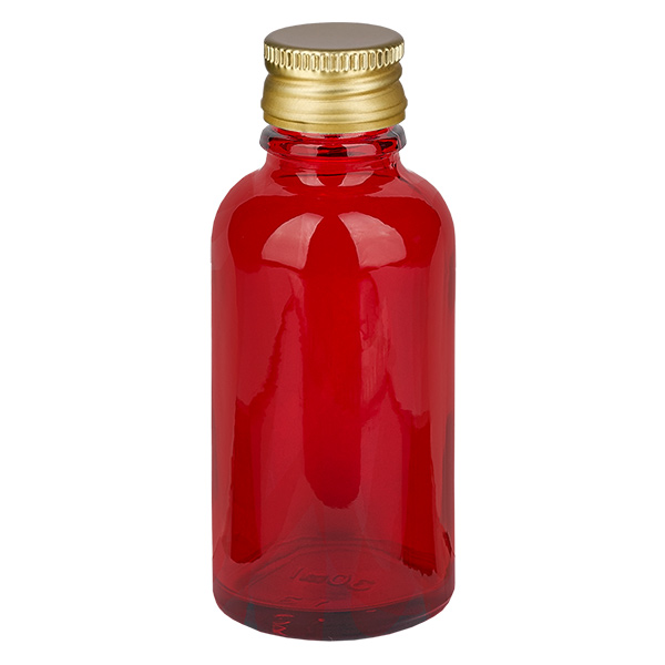 Frasco de 30 ml com tampa de rosca de 11 mm Alu-Gold Standard RedLine UT18/30