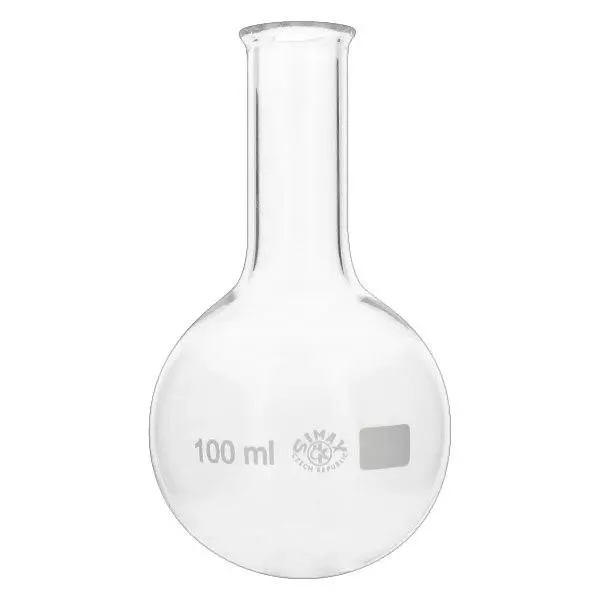 Balão de fundo redondo 100ml com gargalo estreito Balão de fundo redondo 100ml com gargalo estreito