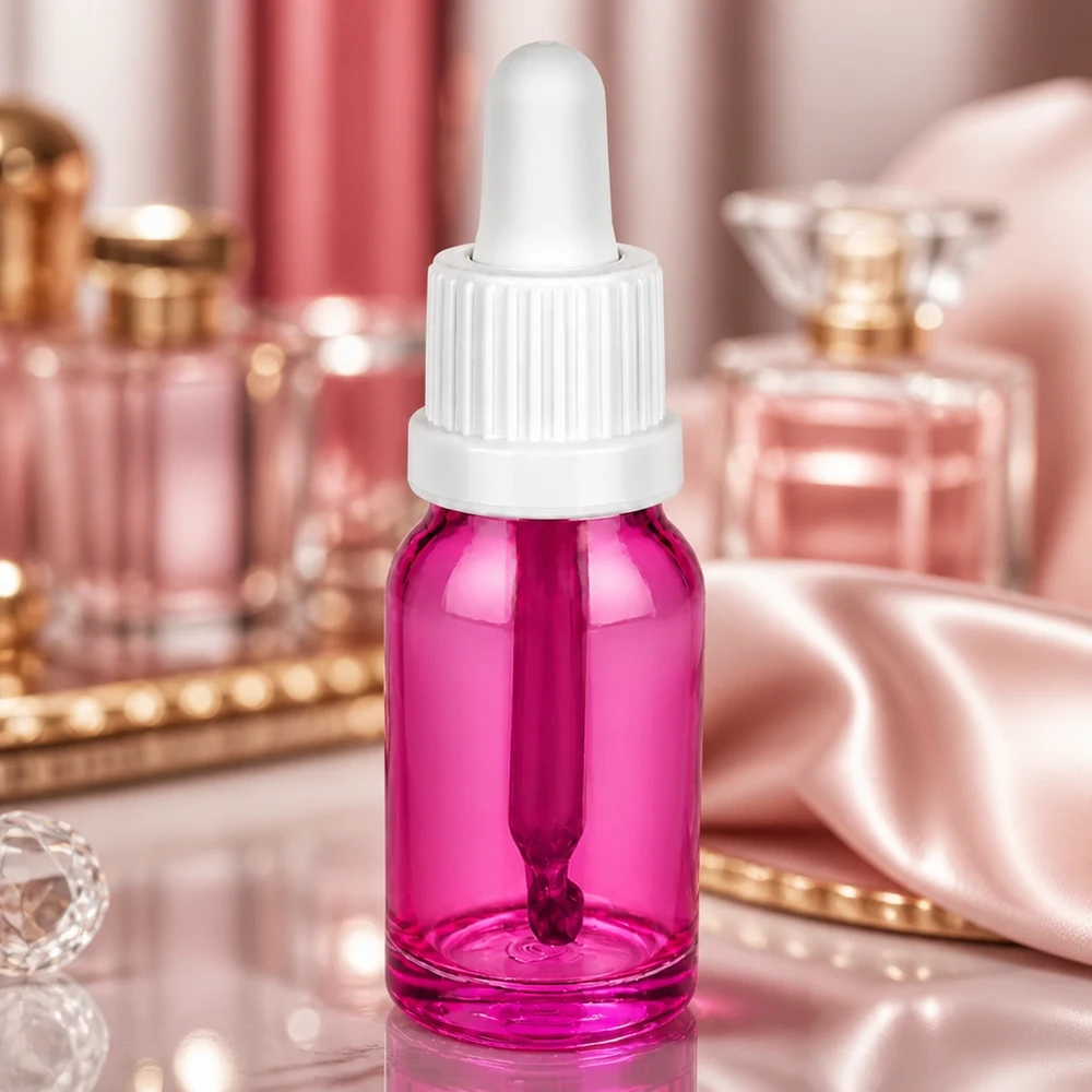 Frasco de pipeta elegante de 10 ml em roxo para óleos essenciais OV PurpleLine UT18/10