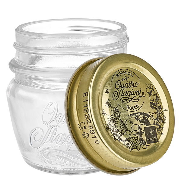 Frasco redondo de 80 ml "Quattro Stagioni" com tampa