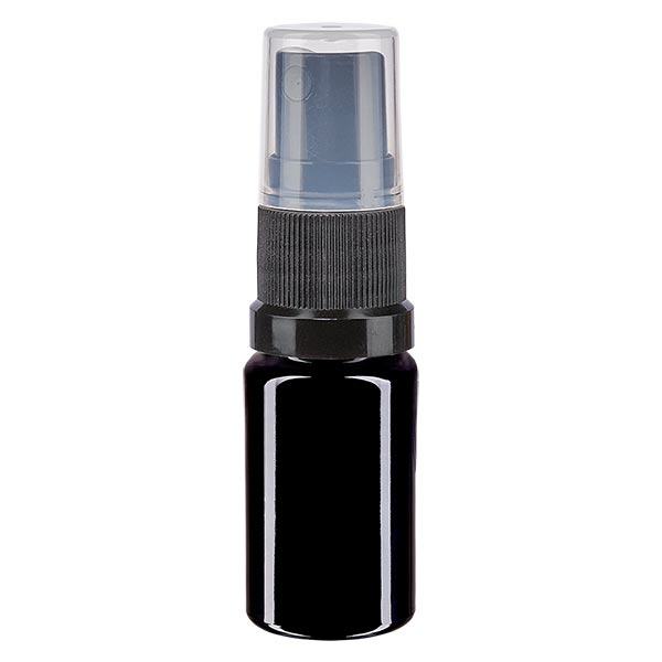 Frasco de farmácia violeta 5ml spray acessório preto