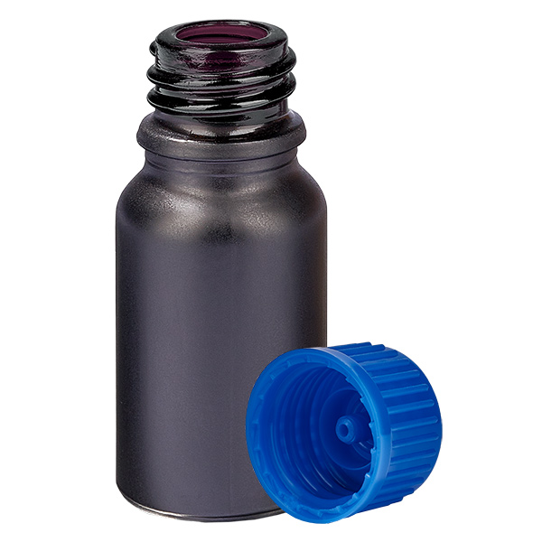 Frasco de 10ml 11mm tampa de rosca azul standard BlackLine UT18/10 Frasco de 10ml 11mm tampa de rosca azul standard BlackLine UT18/10