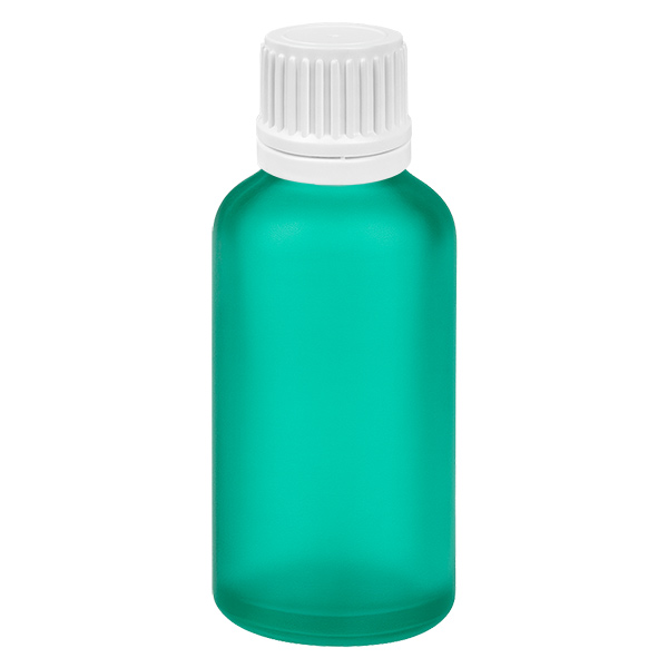 Frasco conta-gotas de 50 ml com tampa inviolável branca de 0,7 mm GreenLine UT18/50