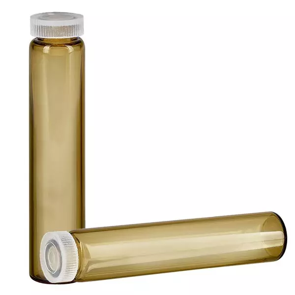 Copo com aro de rolo, tubo de essência de vidro âmbar 2ml