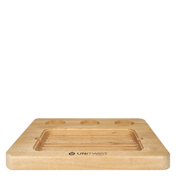 Tábua de madeira (faia) para conjuntos de pedras quentes UNiTWIST