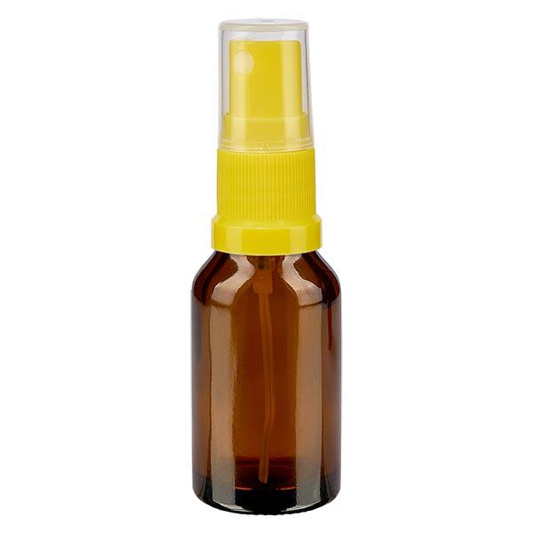 Apothekenflasche braun 30ml Sprayaufsatz gelb Apothekenflasche braun 30ml Sprayaufsatz gelb