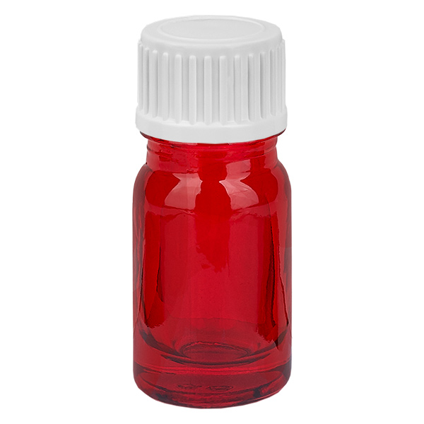 Frasco conta-gotas de 5ml 0,9mm branco tampa standard RedLine UT18/5