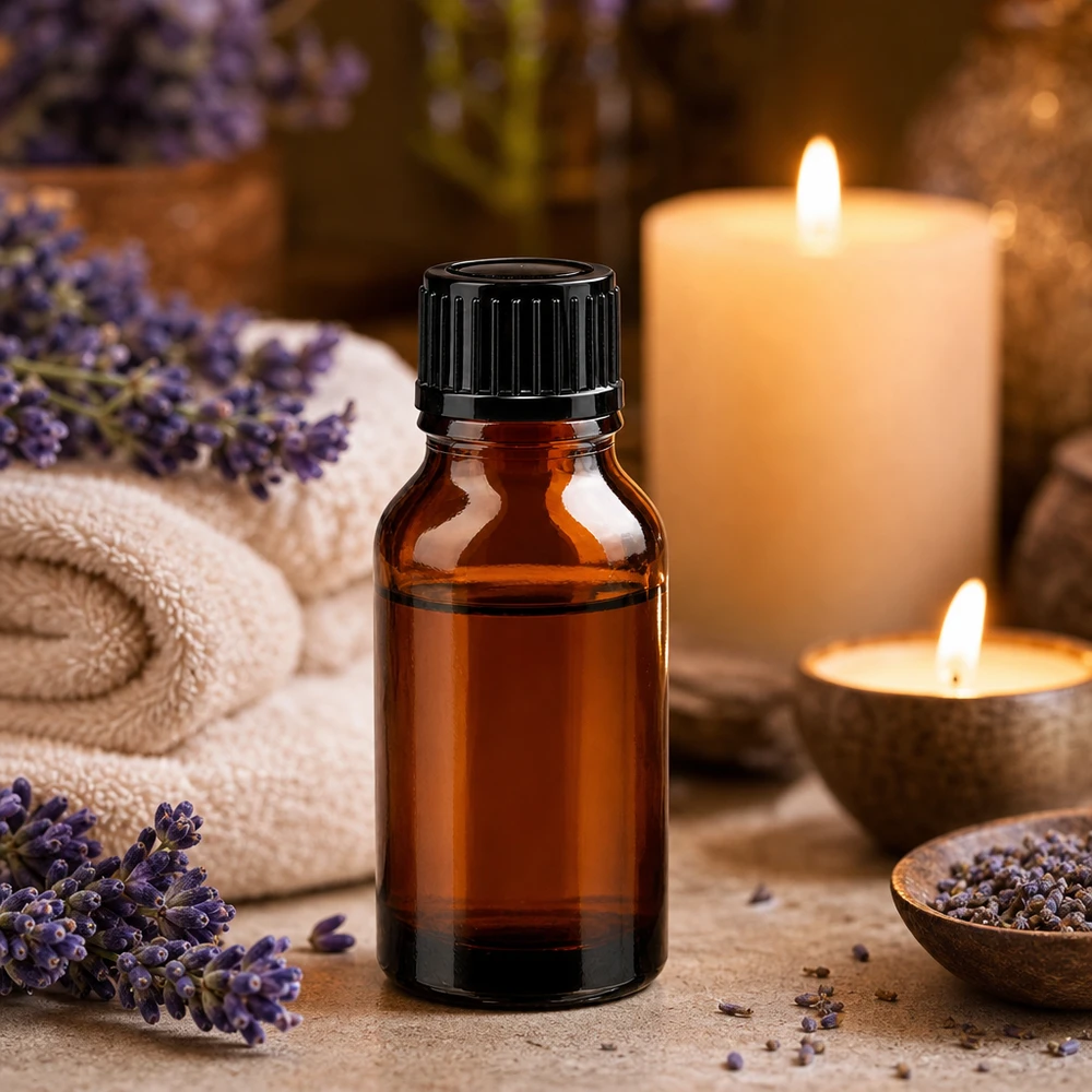 Frasco de farmácia castanho de 15 ml com tampa conta-gotas preta de 1 mm para aromaterapia e bem-estar