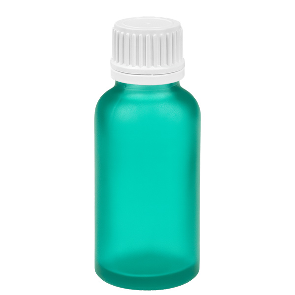 Frasco de 30 ml com tampa de rosca de 11 mm branco com fecho inviolável GreenLine UT18/30