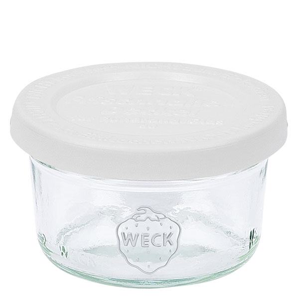 Copos de vidro de 50ml com tampa fresca WECK RR60