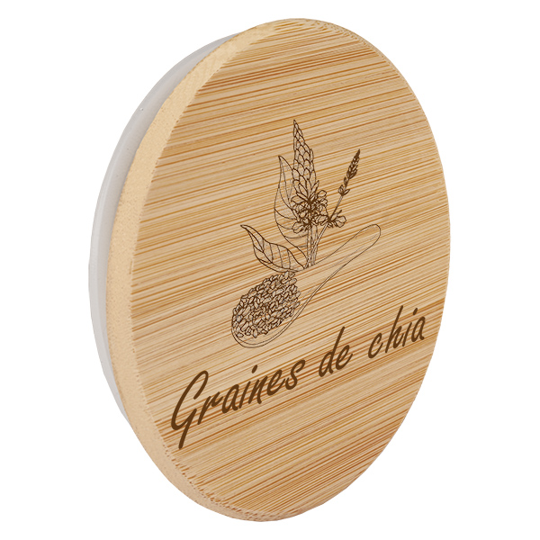 Boina em tecido "grãos de chia" para WECK RR100 Boina em tecido "grãos de chia" para WECK RR100