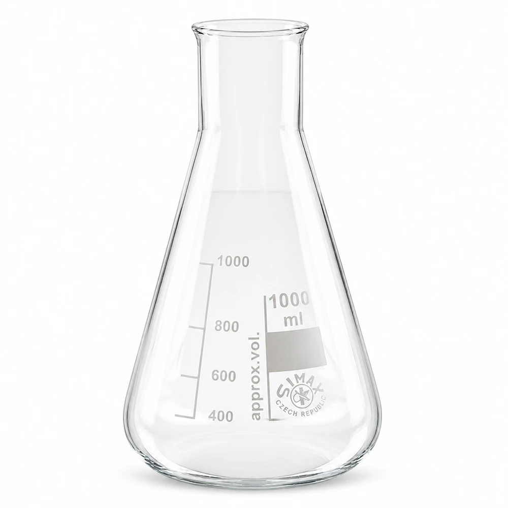 Erlenmeyer 1000ml gargalo largo