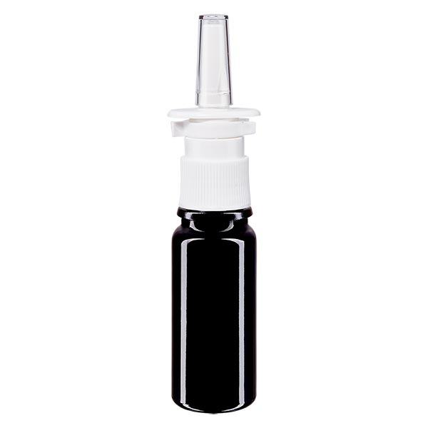 Frasco de farmácia violeta 10ml atomizador nasal branco standard Frasco de farmácia violeta 10ml atomizador nasal branco standard
