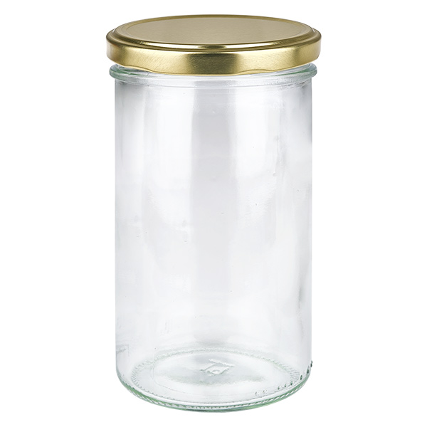 277ml Sturzglas mit BasicSeal Deckel gold UNiTWIST