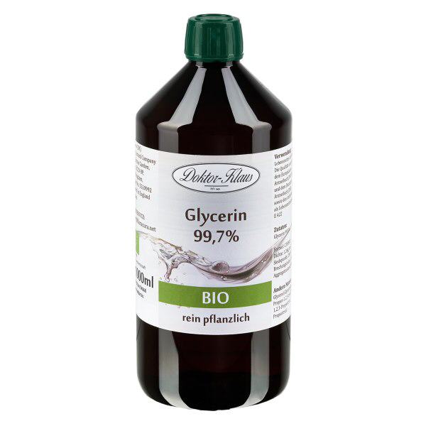 Glicerina orgânica (99,7%) 1000 ml Doktor-Klaus Glicerina orgânica (99,7%) 1000 ml Doktor-Klaus