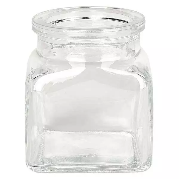 Quadratus 120ml transparente, abertura 39mm, sem rolha 38/42