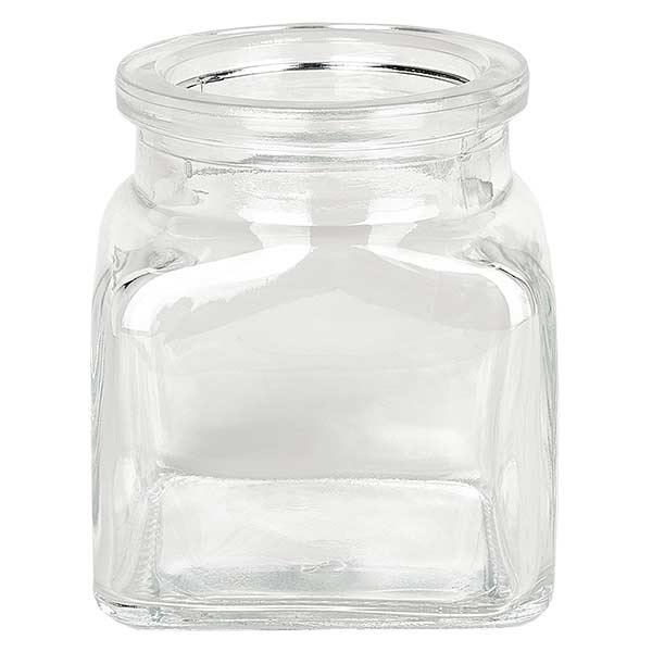 Quadratus 120ml transparente, abertura 39mm, sem rolha 38/42