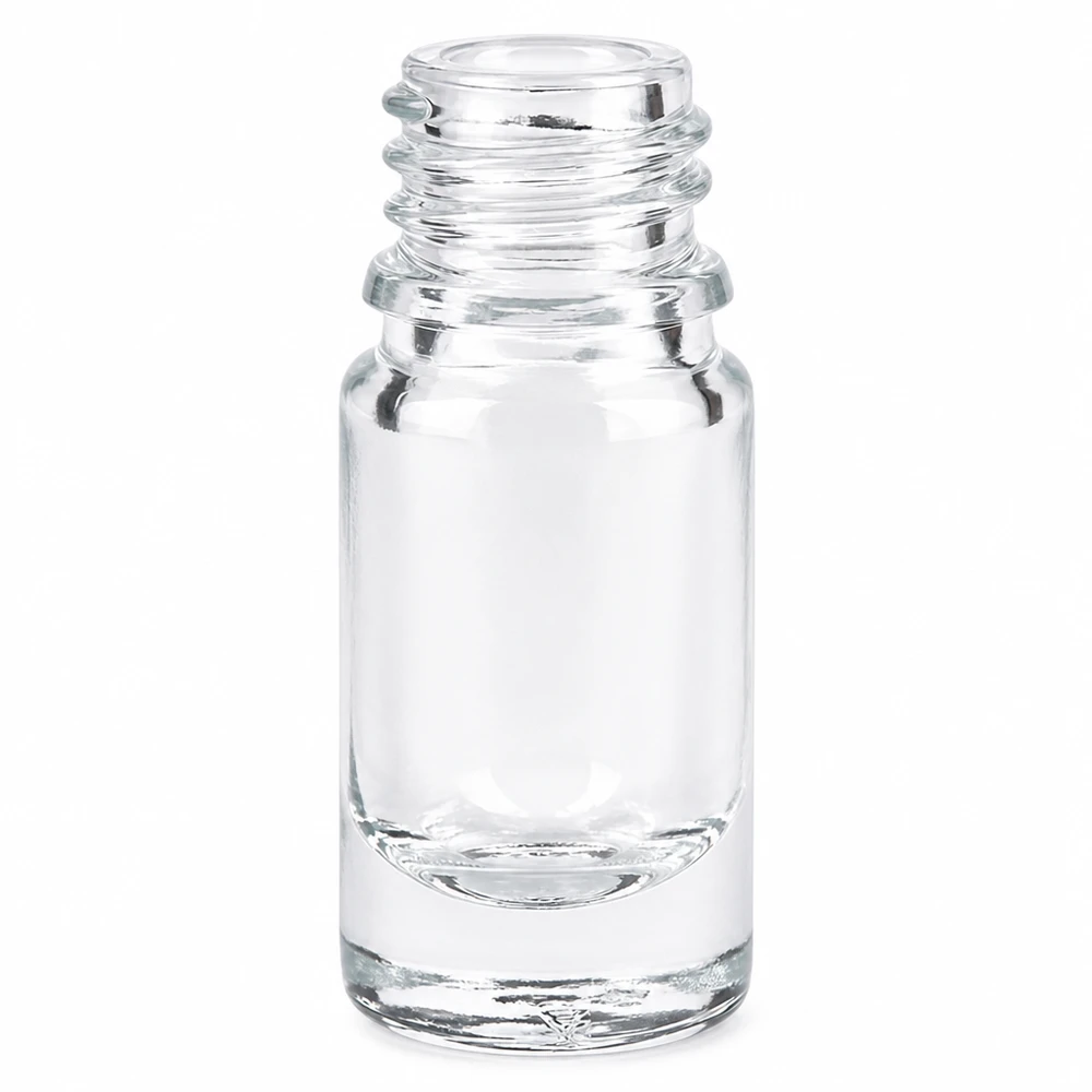 Frasco de farmácia transparente de 5 ml ApoGlas em vidro transparente para medicamentos e tinturas