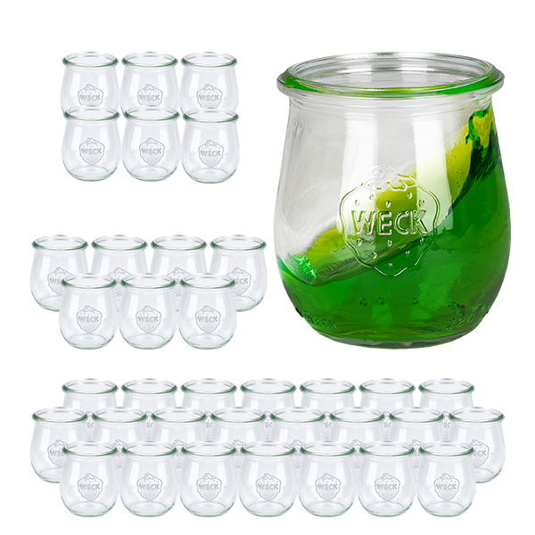 36er Set Weck Gläser 220 ml Tulpengläser 36er Set Weck Gläser 220 ml Tulpengläser