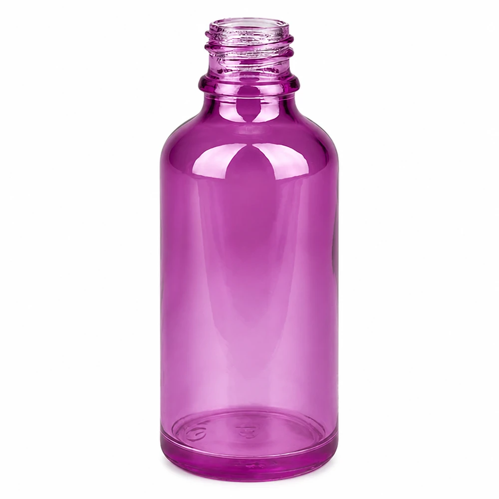 Frasco de farmácia de 50 ml PurpleLine UT18/50 UNiTWIST Frasco de farmácia de 50 ml PurpleLine UT18/50 UNiTWIST em violeta transparente para aplicações farmacêuticas