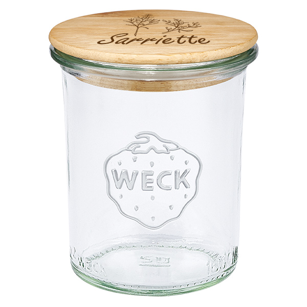 Boina em madeira "sarriette" com vergalhão WECK 160ml Boina em madeira "sarriette" com vergalhão WECK 160ml