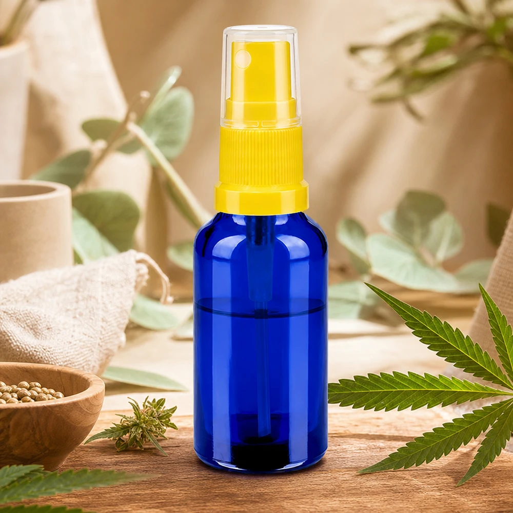 Frasco de vidro robusto de 30 ml com mecanismo de pulverização prático para aplicações móveis em movimento