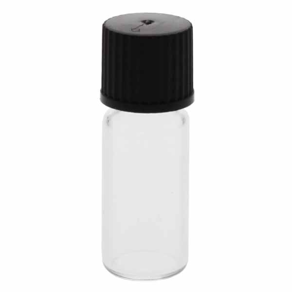 Frascos roscados transparentes 1,5 - 2 ml, 11,6 x 32mm incl. tampa