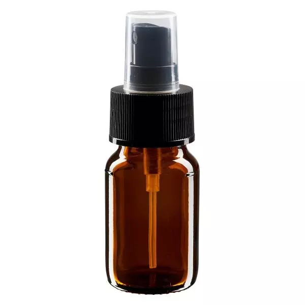 30ml Medizinflasche braun, Pumpzerstäuber schwarz ApoGlas 30ml Medizinflasche braun, Pumpzerstäuber schwarz ApoGlas