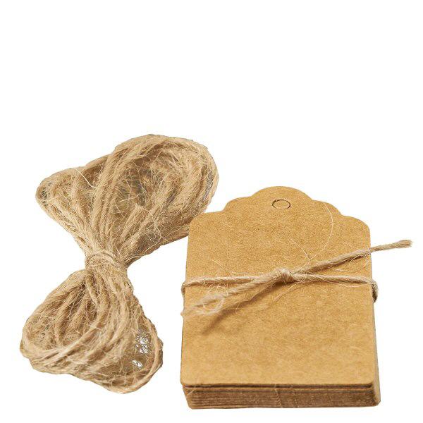 Etiqueta 30x50mm com cordão (embalagem(ns) de 10)