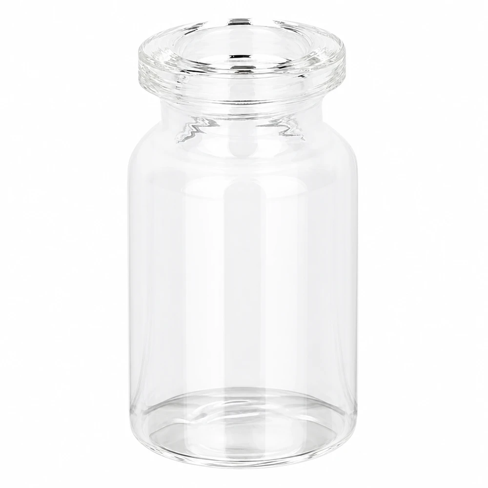 Frasco de injeção de vidro transparente 5ml 5ml Klarglas Fläschchen für Injektionslösungen transparent mit glattem Boden