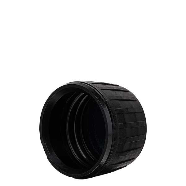 Tampa de rosca preta para garrafa de água violeta