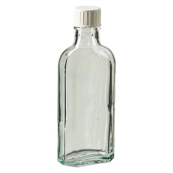 Tampa de rosca transparente Meplat de 100 ml com anel de vazamento Tampa de rosca transparente Meplat de 100 ml com anel de vazamento