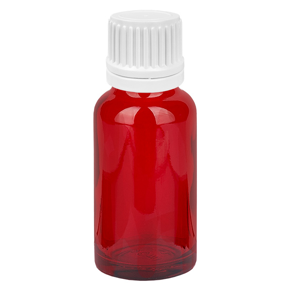 Frasco conta-gotas de 20 ml 0,7 mm branco com fecho inviolável RedLine UT18/20