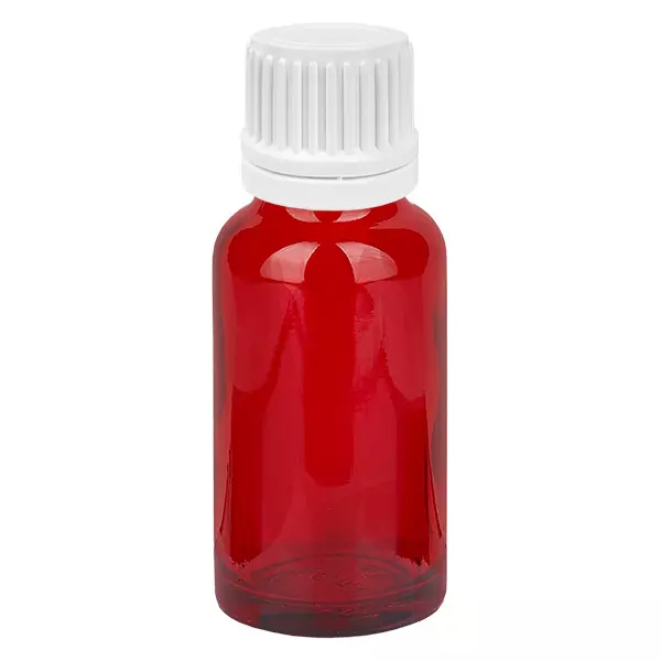 Frasco conta-gotas de 20 ml 0,7 mm branco com fecho inviolável RedLine UT18/20 Frasco conta-gotas de 20 ml 0,7 mm branco com fecho inviolável RedLine UT18/20