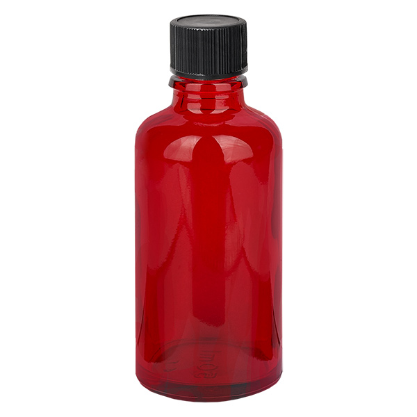 Frasco conta-gotas de 50 ml com tampa standard preta de 1 mm RedLine UT18/50