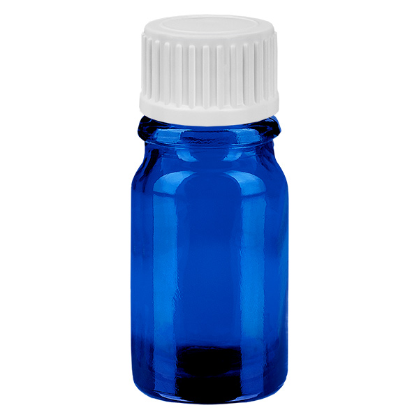 Frasco de 5 ml (globule) 3mm anel de vazamento branco fecho padrão BlueLine UT18/5