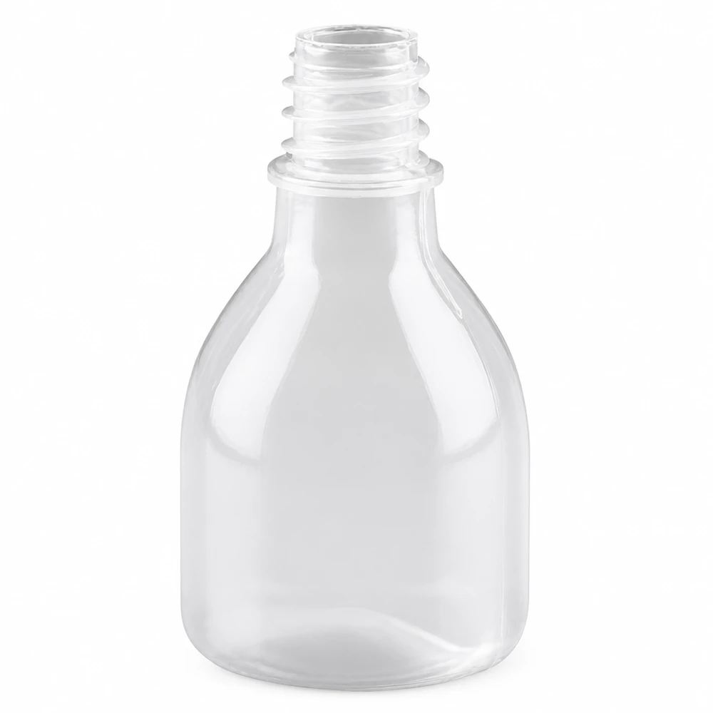 Frasco de laboratório de 20ml com gargalo estreito e sem tampa Frasco de laboratório de 20 ml, de gargalo estreito, transparente, em plástico, sem tampa, para laboratório e investigação