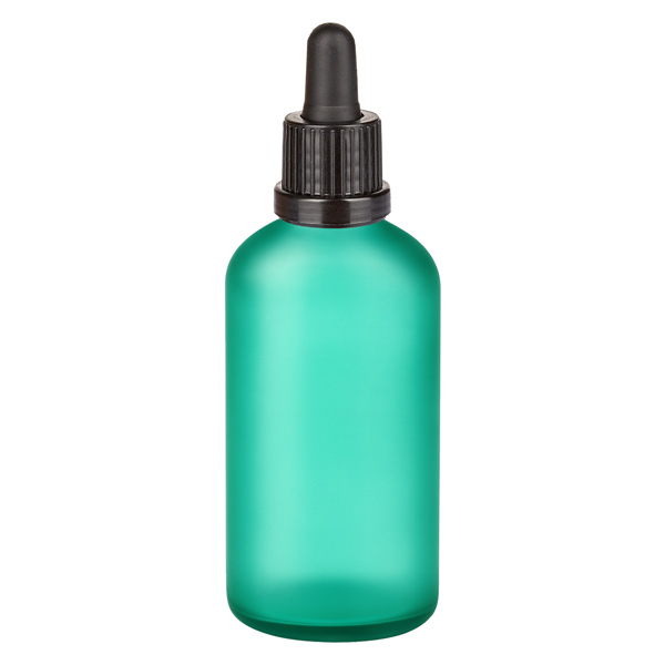 Frasco pipeta de 100 ml preto com fecho inviolável GreenLine UT18/100