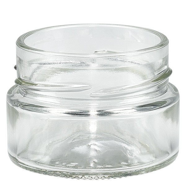 Frasco de vidro 80ml transparente, sem tampa, rosca TO58deep Frasco de vidro 80ml transparente, sem tampa, rosca TO58deep
