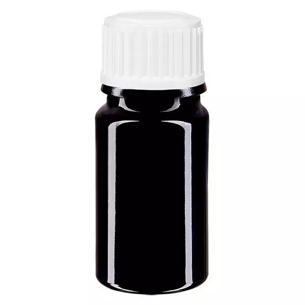 Frasco de farmácia violeta 5ml tampa de rosca branco-preto globules standard Frasco de farmácia violeta 5ml tampa de rosca branco-preto globules standard