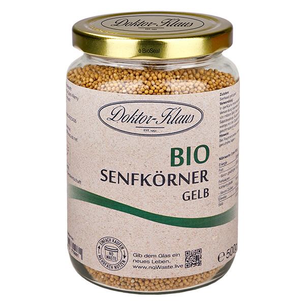 Sementes de mostarda amarela orgânica 500g Doktor-Klaus noWaste Sementes de mostarda amarela orgânica 500g Doktor-Klaus noWaste