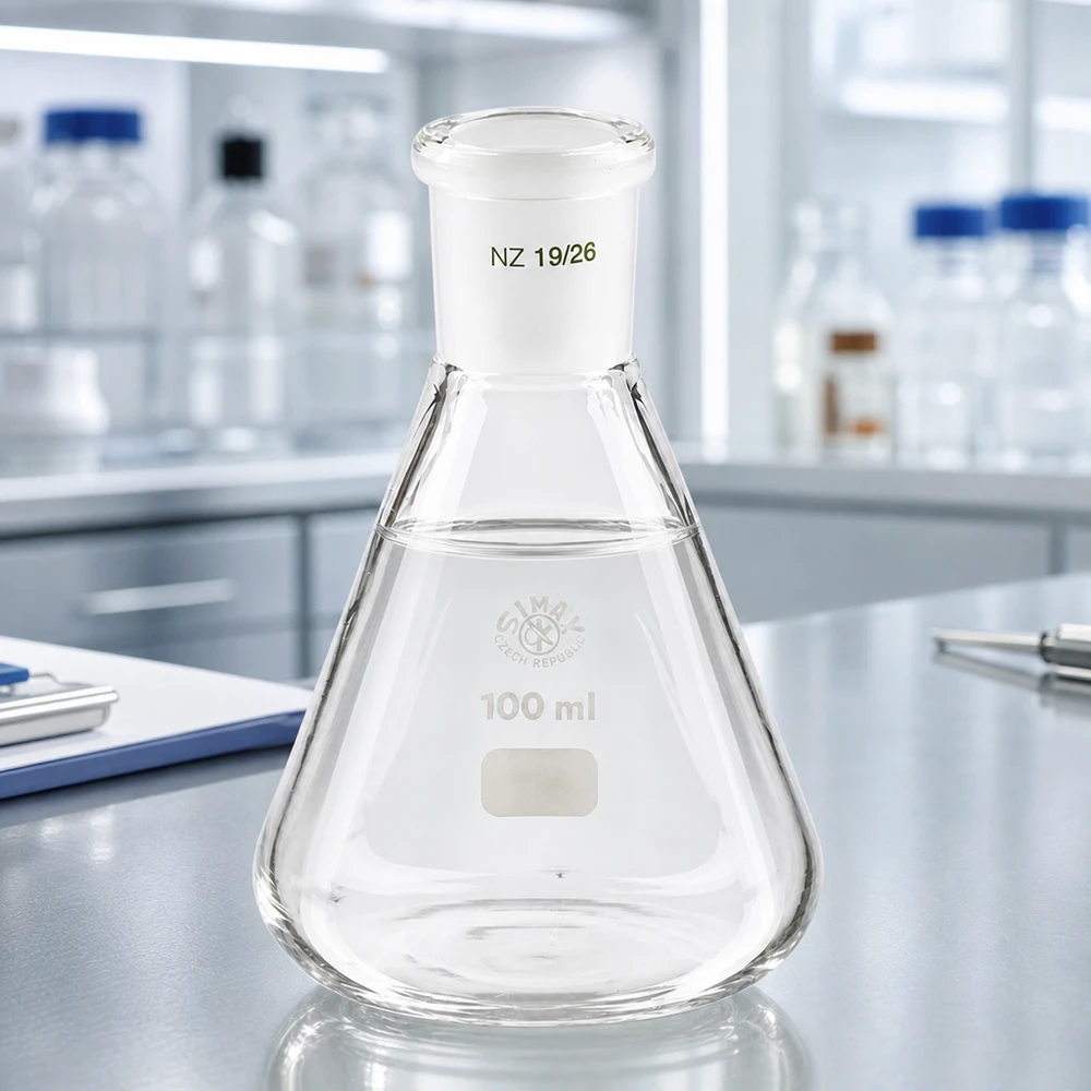 Erlenmeyer 100ml com junta esmerilada padrão (19/26)