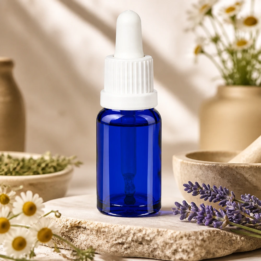 Frasco pipeta de 10ml branco com fecho inviolável BlueLine UT18/10