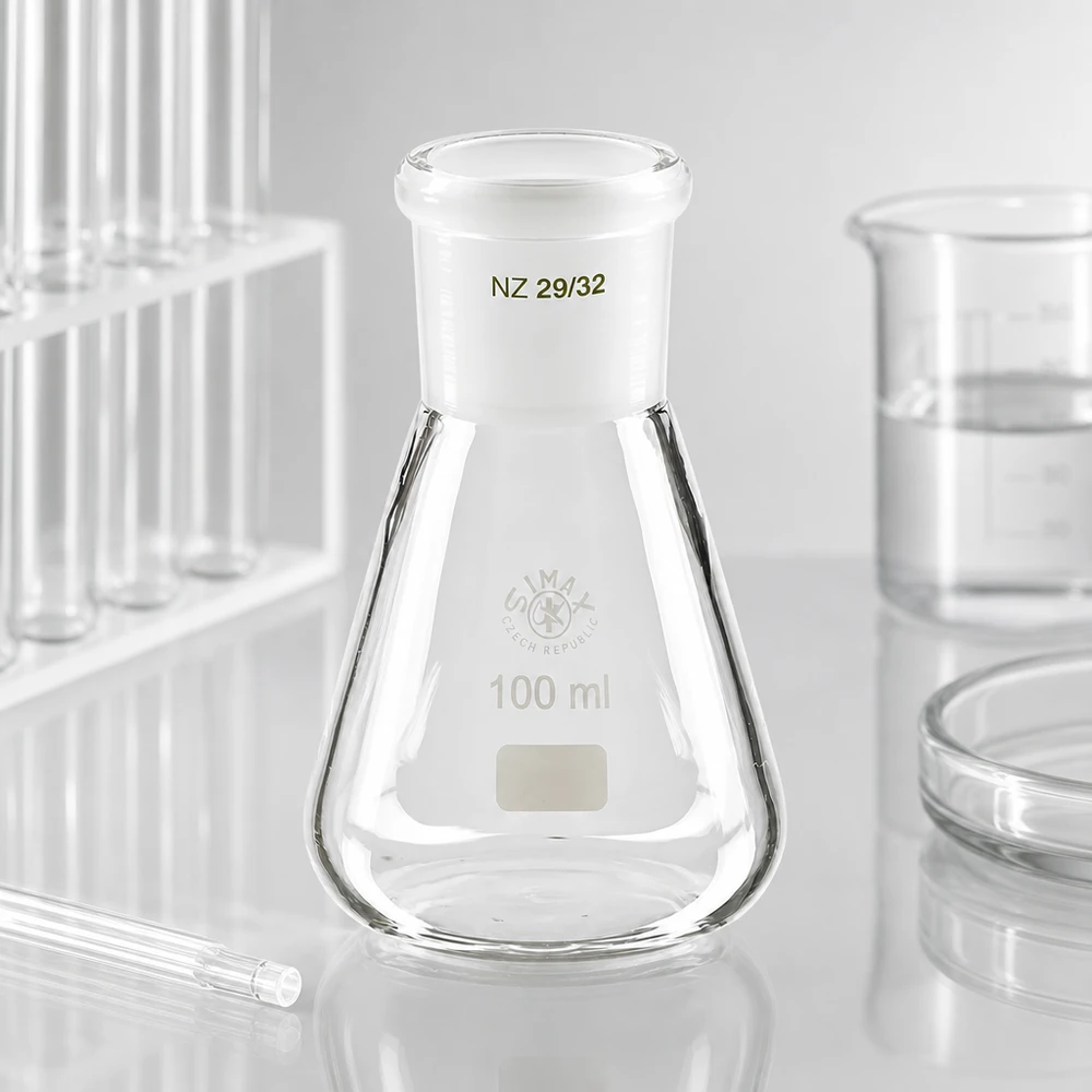 Erlenmeyer 100ml com junta esmerilada standard (29/32)