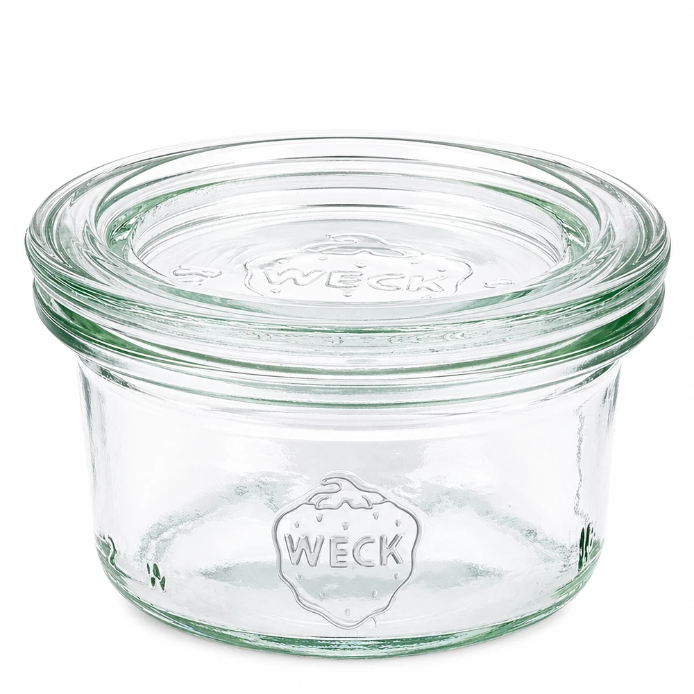 Copos WECK 50ml com tampa de vidro RR60 Frasco transparente para compotas e conservas