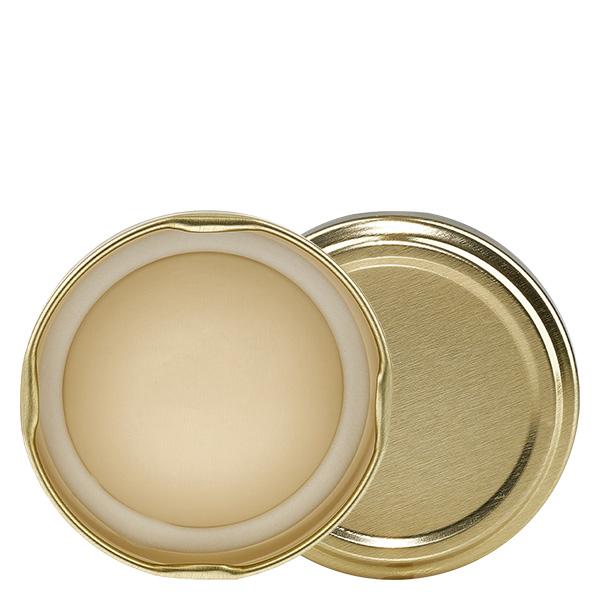 Tampa BasicSeal de 66 mm dourada (TO66) UNiTWIST Tampa BasicSeal de 66 mm dourada (TO66) UNiTWIST
