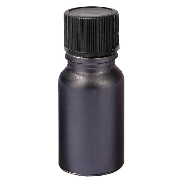 Frasco conta-gotas de 10ml 1mm preto tampa standard BlackLine UT18/10