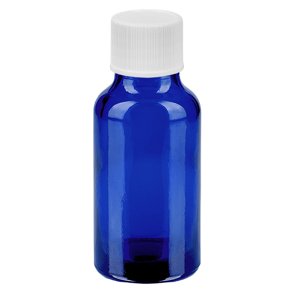 Frasco de 20ml com tampa de rosca de 11mm branco standard BlueLine UT18/20