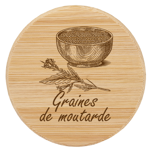 Boina em tecido "Graines de moutarde" para WECK RR60